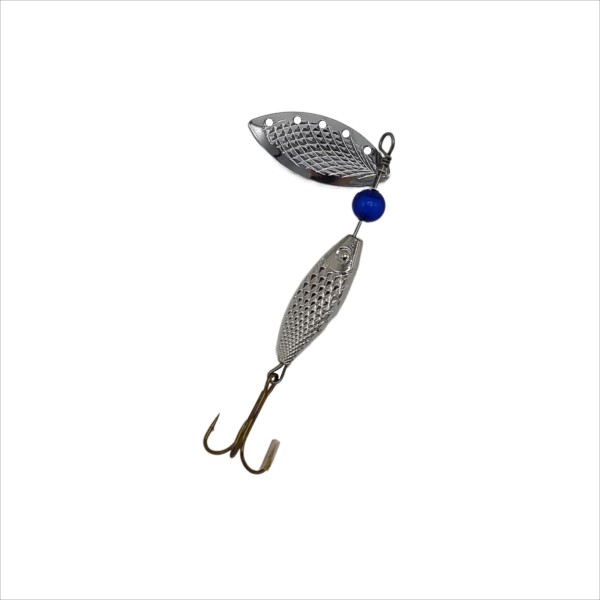 Lingurita rotativa pentru pescuit, Regal Fish, model 8026, 12 grame, culoare argintiu